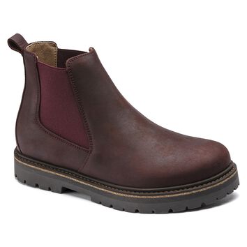 Stalon Women Nubuk Leather Burgundy Stalon Women Nubuk Leather Burgundy