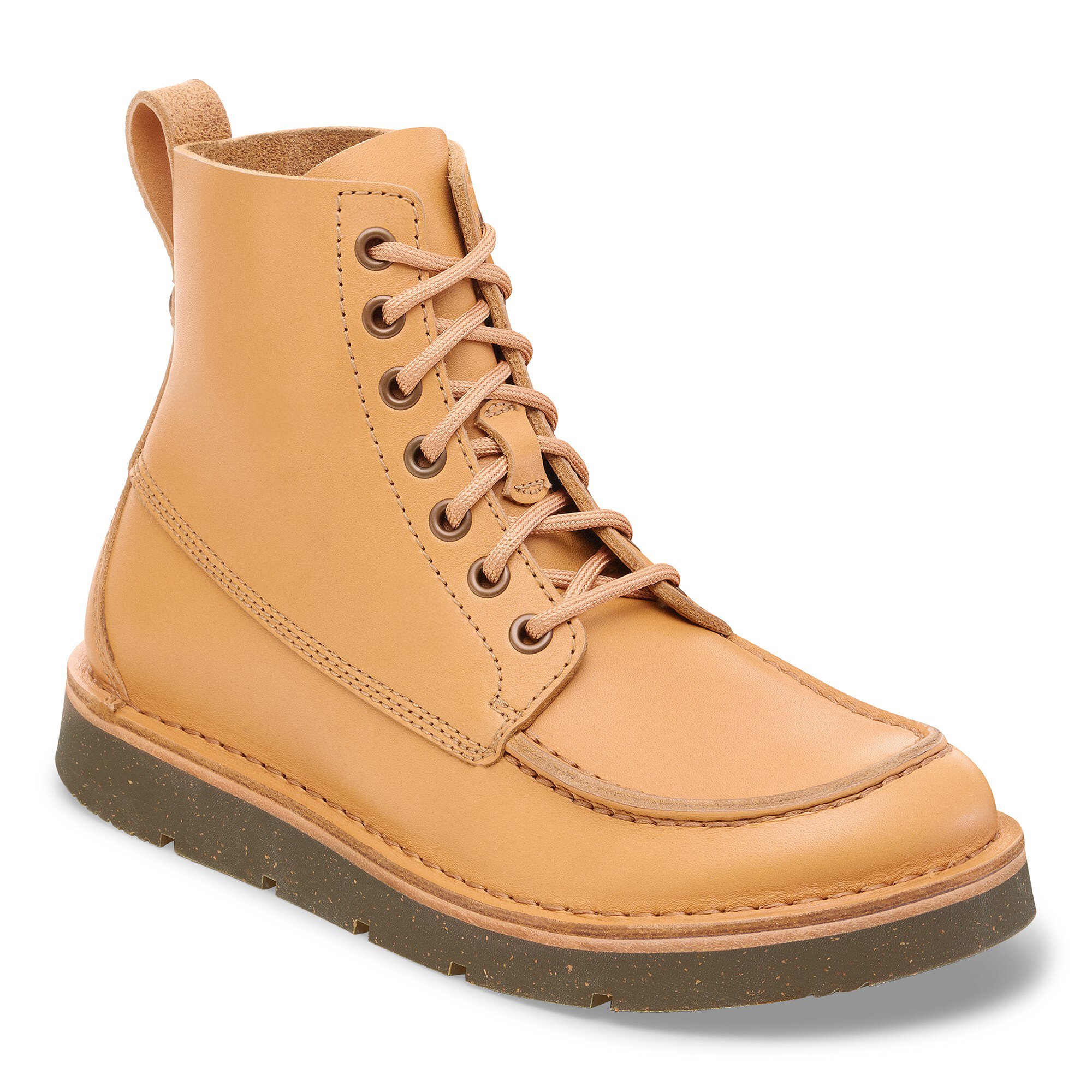 Birmingham Moc Natural Leather Oiled Wheat Birmingham Moc Natural Leather Oiled Wheat